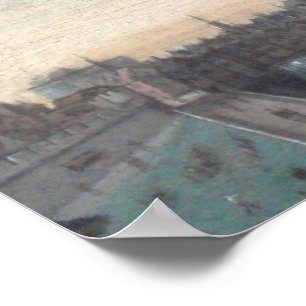 Paris Pont Bridge - Vintag Poster