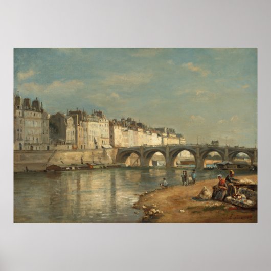 Paris Pont Bridge - Vintag Poster (Vorne)
