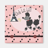 Paris Poodle Magnet (Vorne)