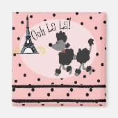 Paris Poodle Magnet (Vorne)