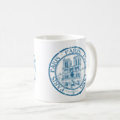 Paris Post Cancelation Briefmarke Kaffeetasse (VorderseiteRechts)