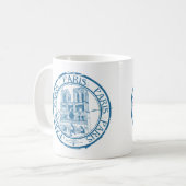 Paris Post Cancelation Briefmarke Kaffeetasse (Vorderseite Links)