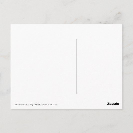 Paris Post Card, Arc de Triomphe, B&W Postkarte (Rückseite)