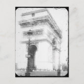 Paris Post Card, Arc de Triomphe, B&W Postkarte (Vorderseite)