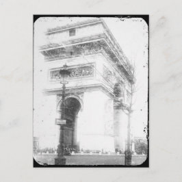 Paris Post Card, Arc de Triomphe, B&W Postkarte