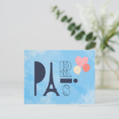 Paris Postcard Feiertagspostkarte (Stehend Vorderseite)