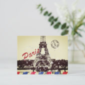 Paris Postcard Feiertagspostkarte (Stehend Vorderseite)
