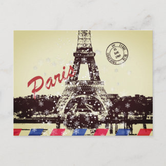 Paris Postcard Feiertagspostkarte