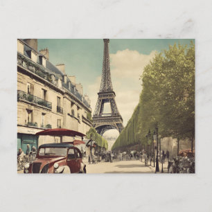 Paris Postcard Feiertagspostkarte