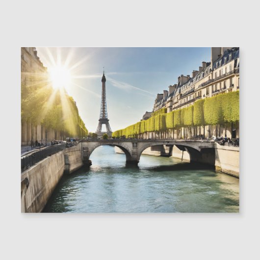 Paris Postcard (isParis7) Magnetkarte (Vorderseite)