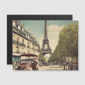 Paris Postcard Magnetkarte (Vorne/Hinten)