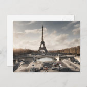 Paris Postcard (Paris 3) Postkarte (Vorne/Hinten)