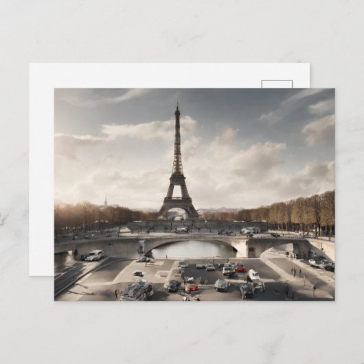 Paris Postcard (Paris 3) Postkarte (Vorne/Hinten)