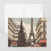 Paris Postcard (Parris) Feiertagspostkarte (Vorne/Hinten)