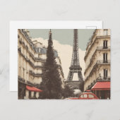 Paris Postcard (Parris) Postkarte (Vorne/Hinten)
