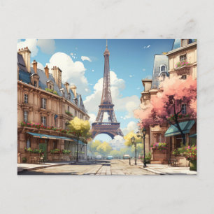 Paris Postcard Postkarte