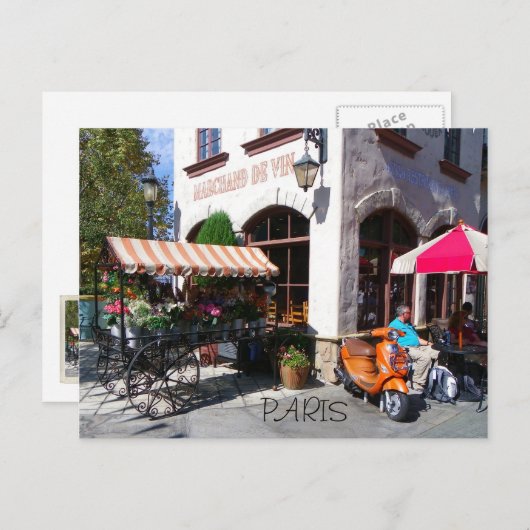 Paris Postcard! Postkarte (Vorne/Hinten)