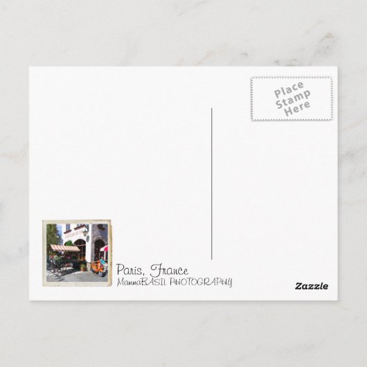 Paris Postcard! Postkarte (Rückseite)