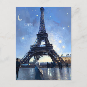 Paris Postcard Postkarte