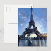 Paris Postcard Postkarte (Vorne/Hinten)