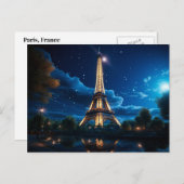 Paris Postcard Postkarte (Vorne/Hinten)