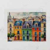 PARIS POSTCARD POSTKARTE (Vorne/Hinten)