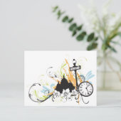 Paris Postcard Postkarte (Stehend Vorderseite)