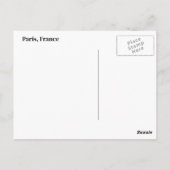 Paris Postcard Postkarte (Rückseite)