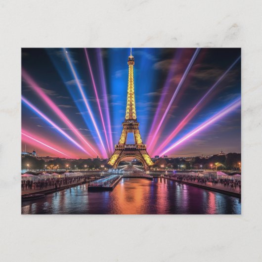 Paris Postcard Postkarte (Vorderseite)