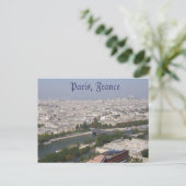 Paris Postcard Postkarte (Stehend Vorderseite)