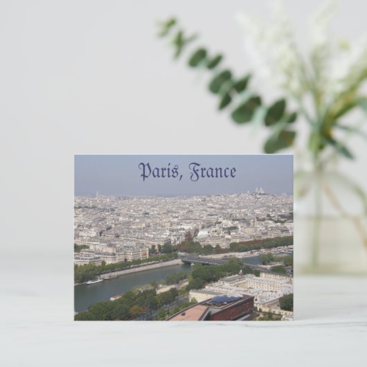 Paris Postcard Postkarte (Stehend Vorderseite)