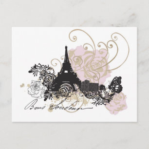 Paris Postcard Postkarte