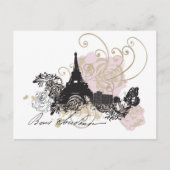 Paris Postcard Postkarte (Vorderseite)