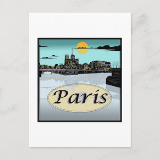 Paris Postcard Postkarte