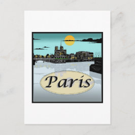 Paris Postcard Postkarte