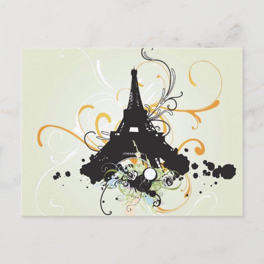 Paris Postcard Postkarte (Vorderseite)