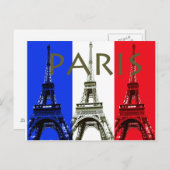 Paris Postcard Postkarte (Vorne/Hinten)
