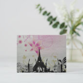Paris Postcard Postkarte (Stehend Vorderseite)