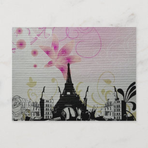 Paris Postcard Postkarte