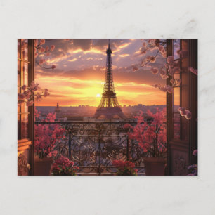 Paris Postcard Postkarte
