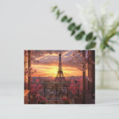 Paris Postcard Postkarte (Stehend Vorderseite)