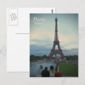 Paris Postcard Postkarte (Vorne/Hinten)