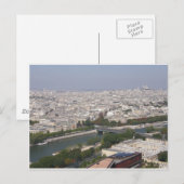 Paris Postcard Postkarte (Vorne/Hinten)