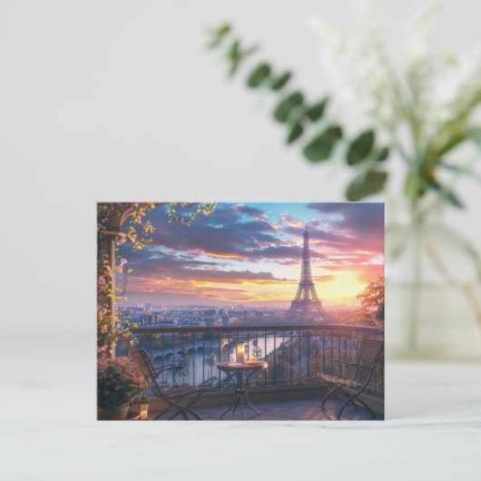Paris Postcard Postkarte (Stehend Vorderseite)