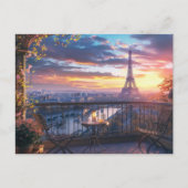 Paris Postcard Postkarte (Vorderseite)