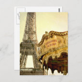 Paris Postcard Postkarte (Vorne/Hinten)