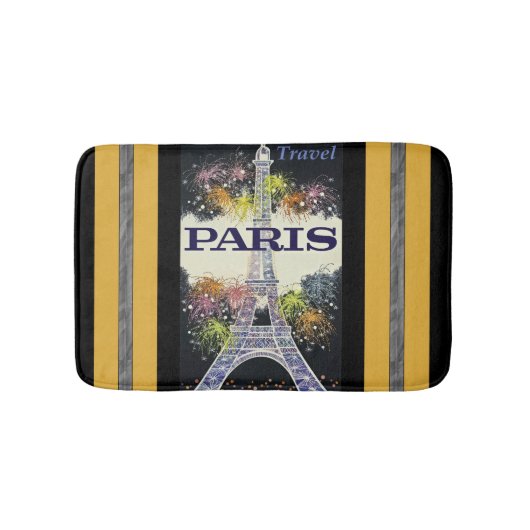 Paris: Poster Bath Mat Badematte (Vorderseite)