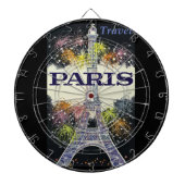 Paris: Poster Dart Board Dartscheibe (vorne)