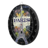 Paris: Poster Dart Board Dartscheibe (Vorderseite rechts)