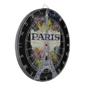 Paris: Poster Dart Board Dartscheibe (Vorderseite Links)